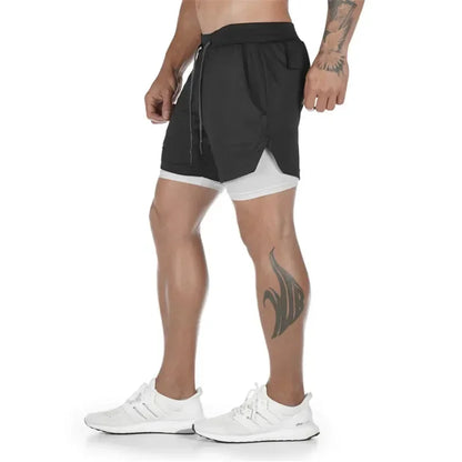 2-in-1 Compression Cross Gym Shorts