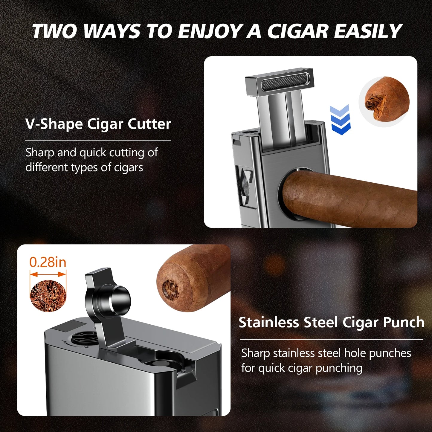 Cigar Lighter Premium Quad Jet