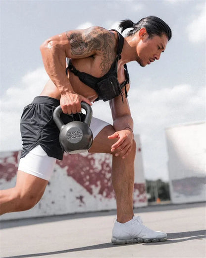 2-in-1 Compression Cross Gym Shorts